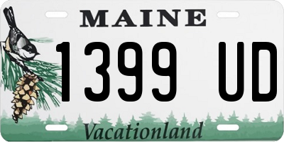 ME license plate 1399UD