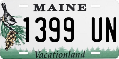 ME license plate 1399UN