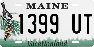 ME license plate 1399UT