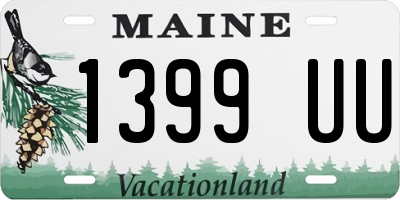 ME license plate 1399UU