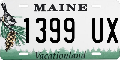 ME license plate 1399UX
