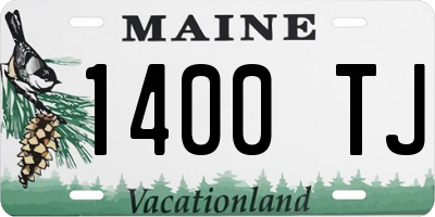 ME license plate 1400TJ