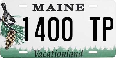 ME license plate 1400TP