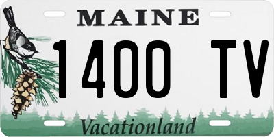 ME license plate 1400TV