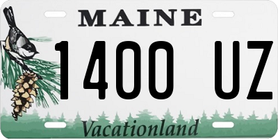 ME license plate 1400UZ