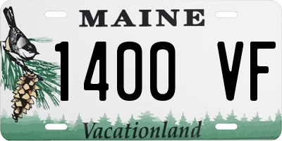 ME license plate 1400VF