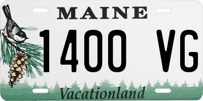 ME license plate 1400VG