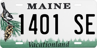 ME license plate 1401SE