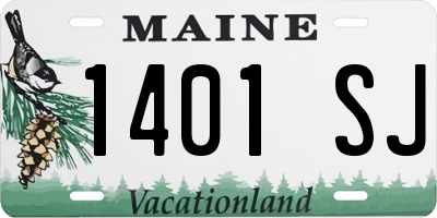 ME license plate 1401SJ