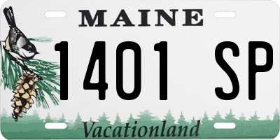 ME license plate 1401SP