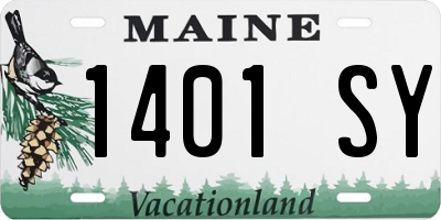 ME license plate 1401SY