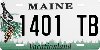 ME license plate 1401TB