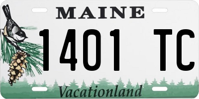 ME license plate 1401TC