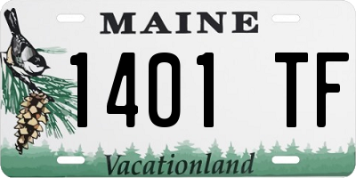 ME license plate 1401TF