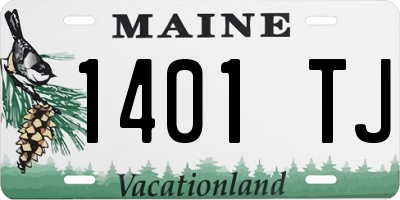 ME license plate 1401TJ