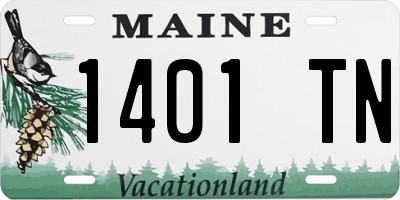 ME license plate 1401TN