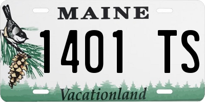 ME license plate 1401TS