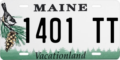 ME license plate 1401TT