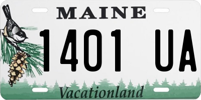 ME license plate 1401UA