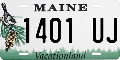 ME license plate 1401UJ