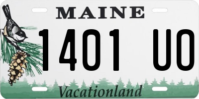 ME license plate 1401UO