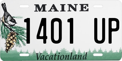 ME license plate 1401UP