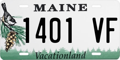 ME license plate 1401VF