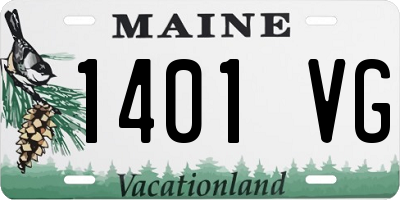 ME license plate 1401VG