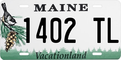 ME license plate 1402TL