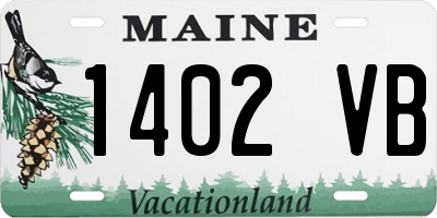 ME license plate 1402VB