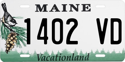 ME license plate 1402VD