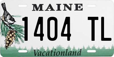 ME license plate 1404TL