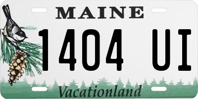 ME license plate 1404UI