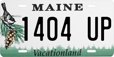 ME license plate 1404UP