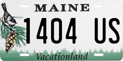 ME license plate 1404US