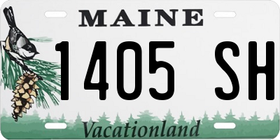 ME license plate 1405SH