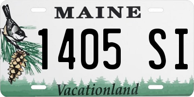 ME license plate 1405SI