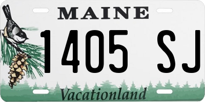 ME license plate 1405SJ