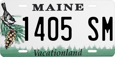 ME license plate 1405SM