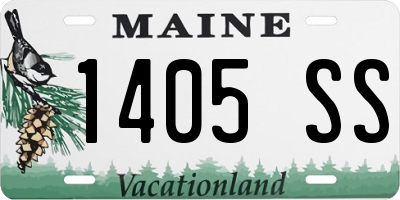 ME license plate 1405SS