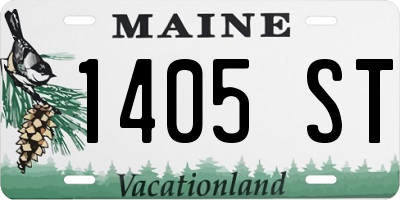 ME license plate 1405ST