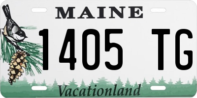 ME license plate 1405TG