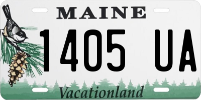 ME license plate 1405UA