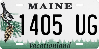 ME license plate 1405UG