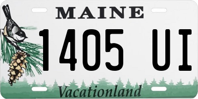 ME license plate 1405UI