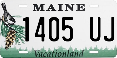 ME license plate 1405UJ