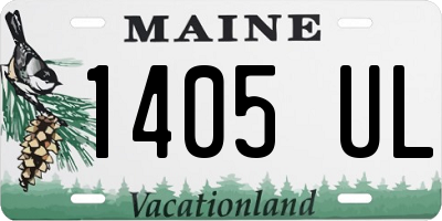 ME license plate 1405UL