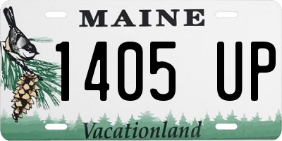 ME license plate 1405UP