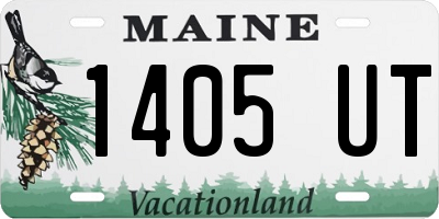 ME license plate 1405UT