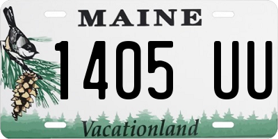 ME license plate 1405UU